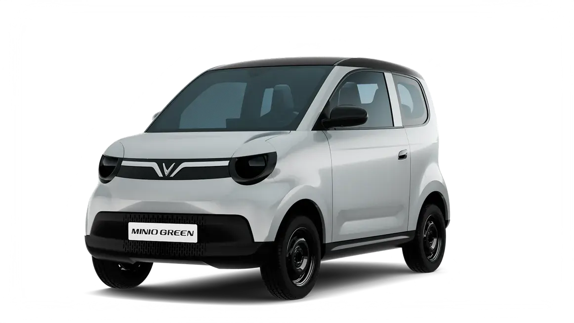 VinFast Minio Green màu Desat Silver - Jet Black Roof