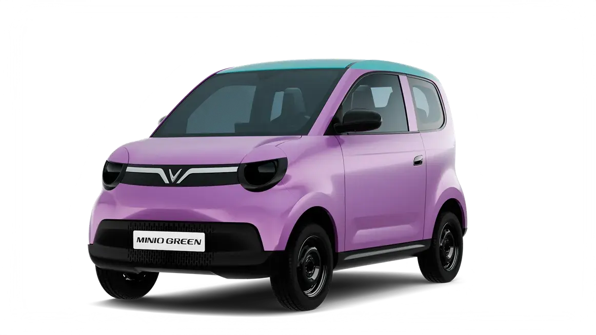 VinFast Minio Green màu Rose Metallic - Aqua Blue Roof